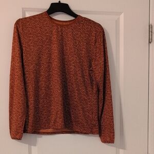Patagonia Burnt Orange Floral Long Sleeve